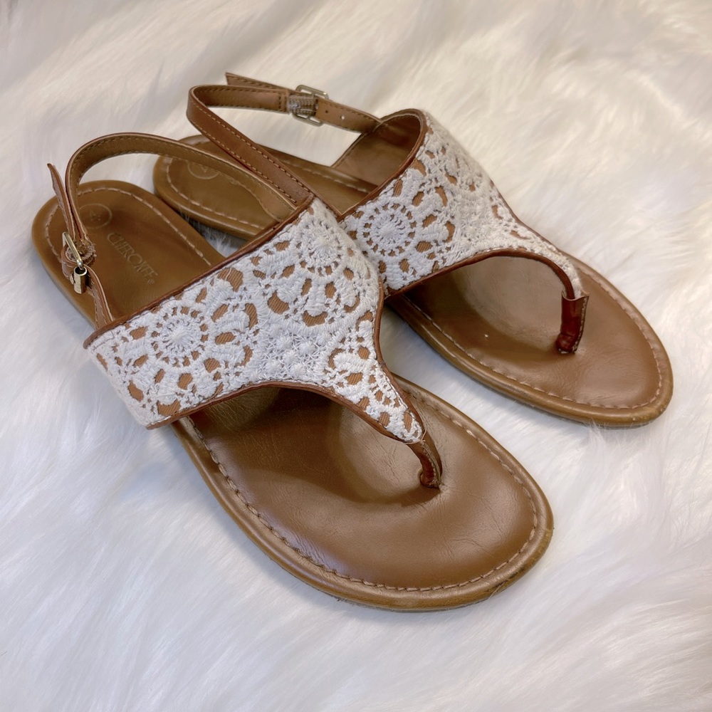 Cherokee Girls Sweet Summer Lace Sandals Size 4
